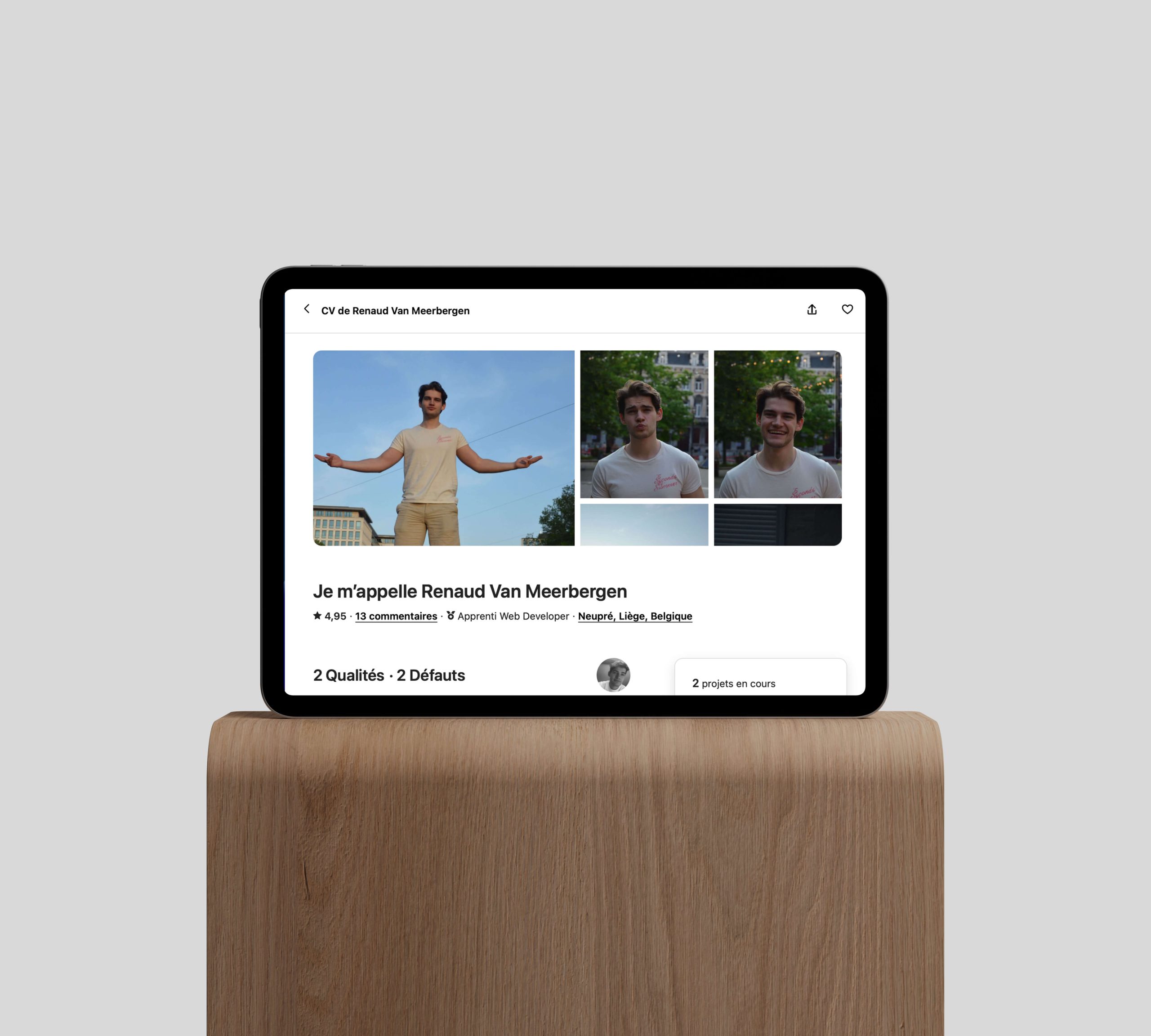 mockup du projet sur un iphone, ipad et macbook